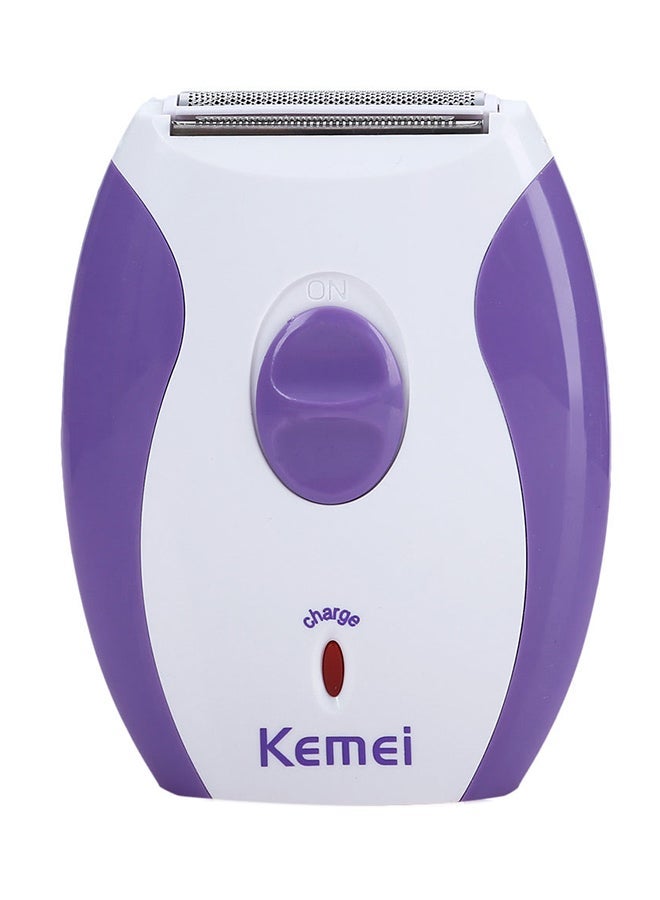 NIBEMINENT Electric Hair Remover Shaver White/Purple - Image 1