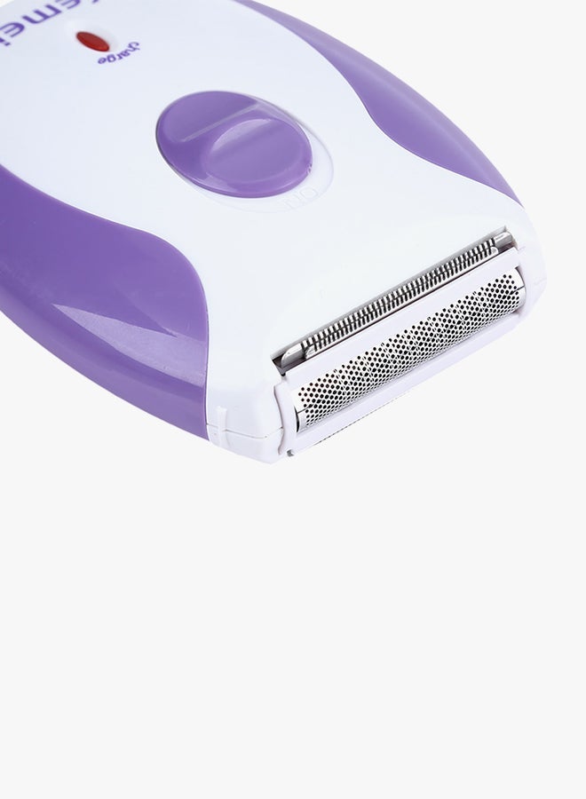 NIBEMINENT Electric Hair Remover Shaver White/Purple - Image 4