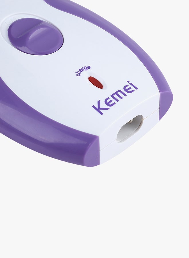 NIBEMINENT Electric Hair Remover Shaver White/Purple - Image 5