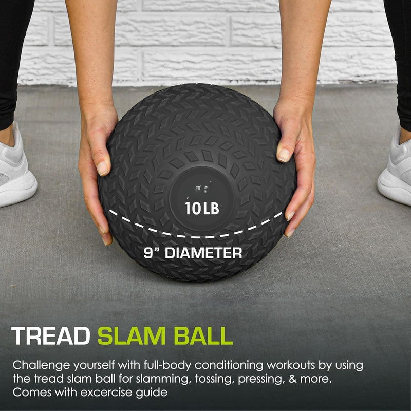 RHYNOFIT Slam Medicine Balls Smooth and Tread Textured Grip Dead Weight Balls - Image 3