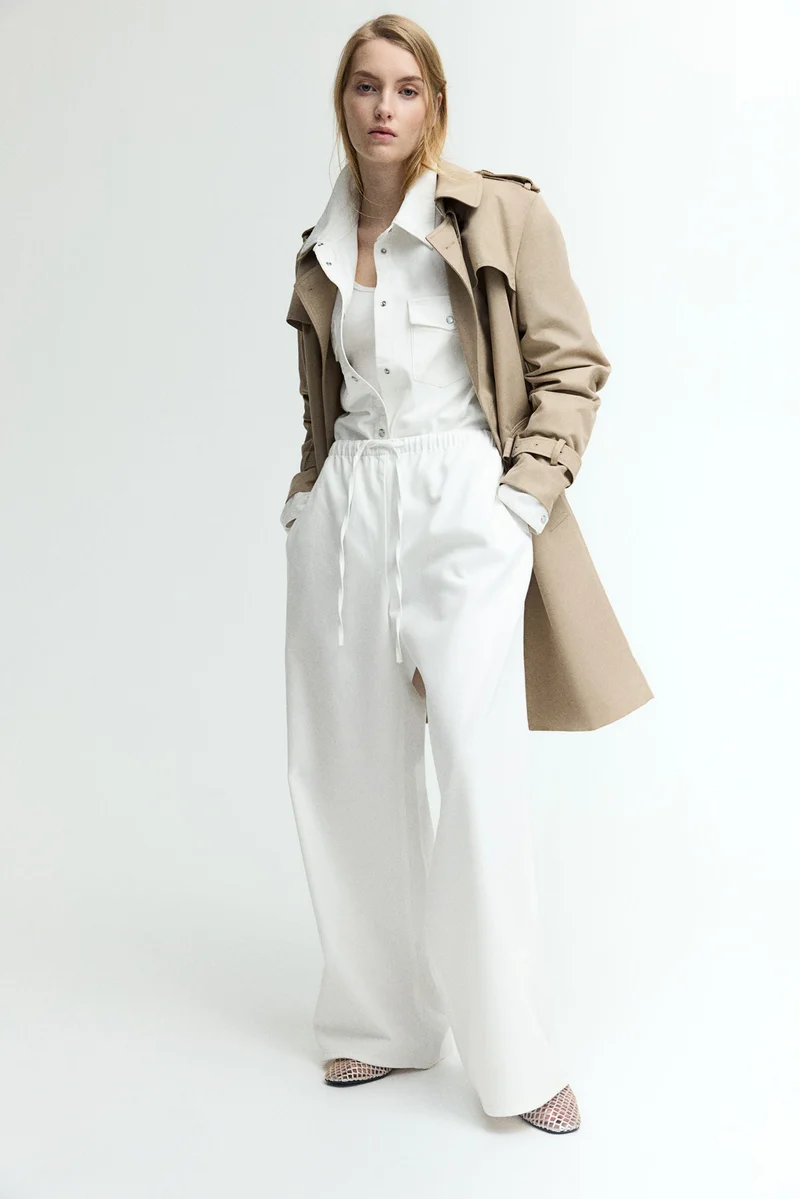 H&M Feather Soft Denim drawstring trousers