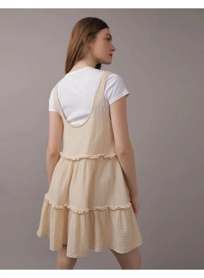 American Eagle AE Tiered Ruffle Babydoll Mini Dress