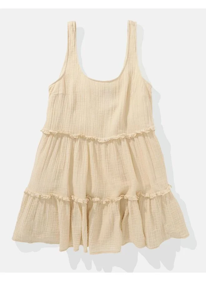 American Eagle AE Tiered Ruffle Babydoll Mini Dress