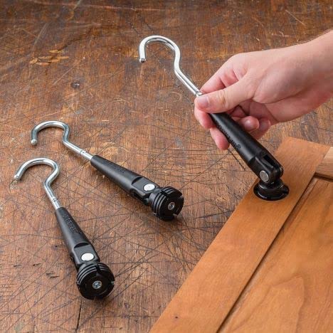 ROCKLER أدوات رف الطلاء الشامل Sure-Hook 360 (12 عبوة) - أدوات الطلاء Sure Hook لأبواب الخزائن 3600 مع مفصلات 35 مم - رف تجفيف أبواب الخزائن يناسب أنبوب قياسي 3/4 بوصة - خطافات معلقة - Image 5