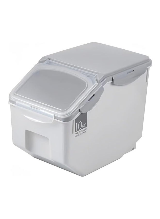 BLOOMING TIME Sealed Rice Storage Barrels, Rice Boxes, Plastic Insect Proof Flour Barrels, Kitchen Rice Cylinders, Rice Cakes, Rice Barrels, Household 10KG  - Image 1