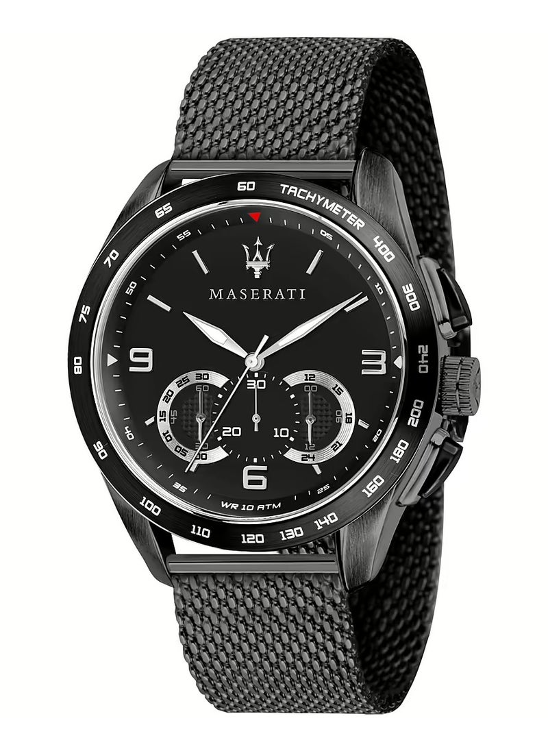 Maserati Maserati Men's Traguardo Analog Display Analog Quartz Black Dial Watch - R8873612031  - Image 1