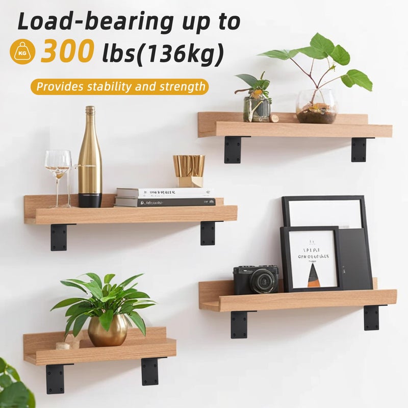 JAVOUKA 2-Pack L Right Angle Bracket 6"" X 6"" X 5"" Heavy Duty Steel Corner Bracket, Thickness 0.22""(5.73Mm), Corner Brace For Metal Joint Timber Connector Shelves Wood Furniture Support, Max Load 300Lbs - Image 4