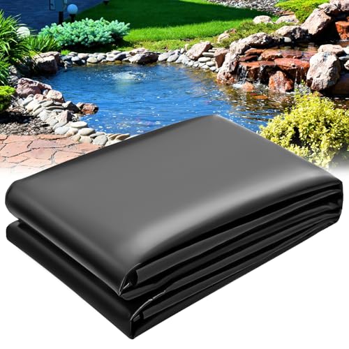 VANITURE Pond Liner 10 x 15 FT, HDPE Pond Liners for Outdoor, Flexible & Durable Easy Cutting Pond Liners for Garden Fountain, Koi Fish Ponds, Waterfall - Image 1