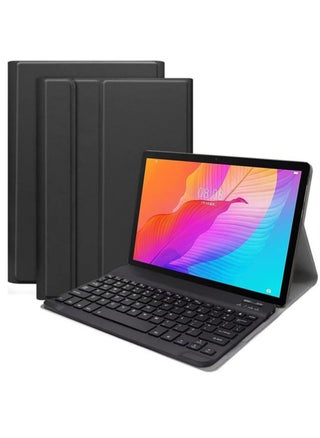 Keyboard Case for MatePad T10/T10s 2020, Slim Lightweight Folio PU Leather Stand Case with Magnetically Detachable Wireless Keyboard for T10s 10.1" / T10 9.7" Tablet, Black - pzsku/ZB5675DC98DD8734923CDZ/45/_/1716029669/c68d79cf-be5e-4c10-970c-92fcc8261a5b