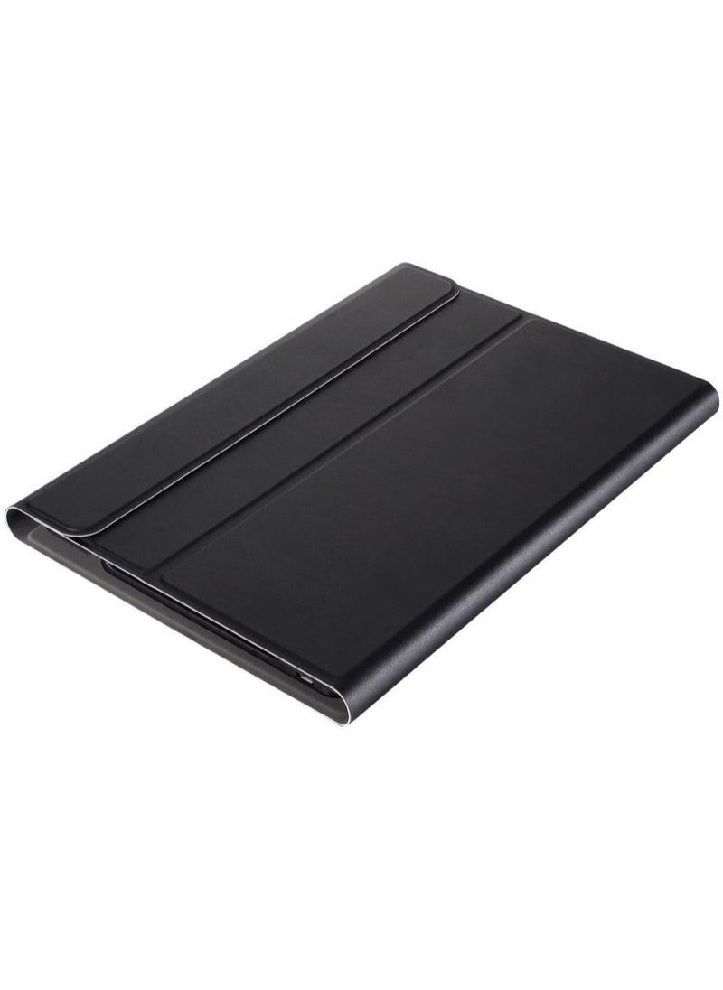 Keyboard Case for MatePad T10/T10s 2020, Slim Lightweight Folio PU Leather Stand Case with Magnetically Detachable Wireless Keyboard for T10s 10.1" / T10 9.7" Tablet, Black