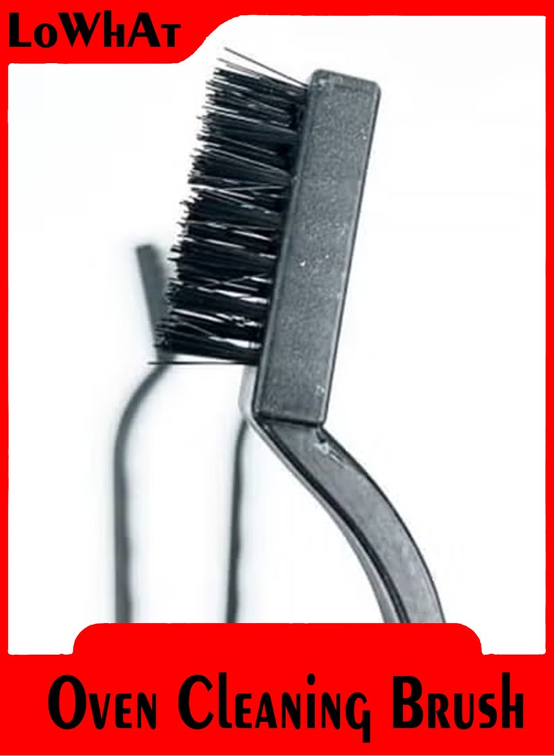 LOWHAT 3 Piece Oven Cleaning Brush, Set of Three Home Gas Stove Cleaning Brushes Made of Brass, Nylon and Stainless Steel - Image 3