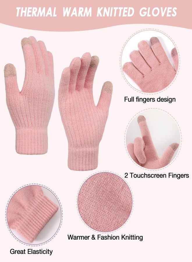 Clothclose Kids Winter Hat Gloves Scarf Set - Knitted Kids Scarf Hat and Gloves for Girls 9-15 Years, Neck Warmer Thick Lining Kid Beanie Winter Set Themed - Image 3