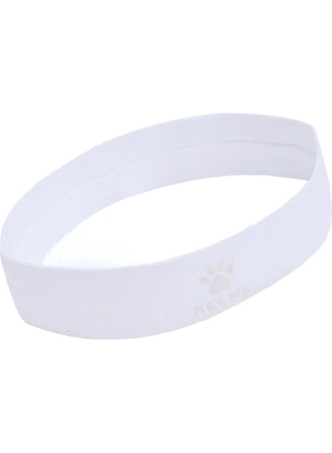 KELME Sports Sweatband Headband For Men And Women, Sweat-Absorbing Band For Basketball Running, Anti-Sweat Headband Hair Tie, White, One Size Fits All - Image 3