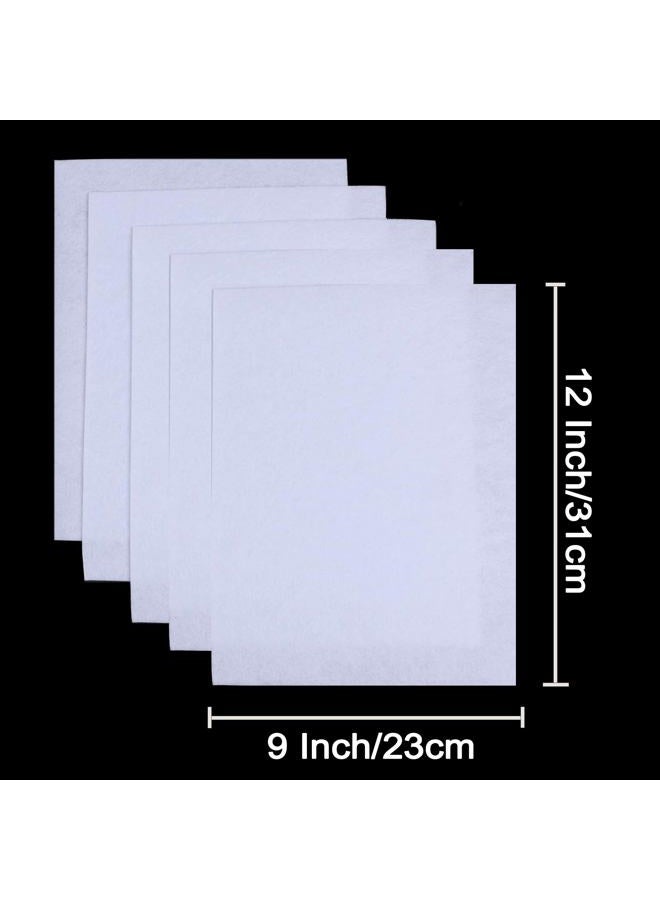 YYCRAFT Stiff Felt Sheets Thick Felt 9 Inch X 12 Inch - 15 Pcs Pack, White - Image 2