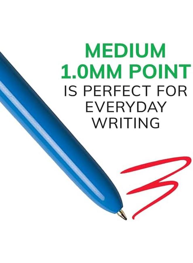 بيك قلم حبر جاف كلاسيكي بأربعة ألوان، عبوة متوسطة الحجم مكونة من 12 قلمًا - Image 4