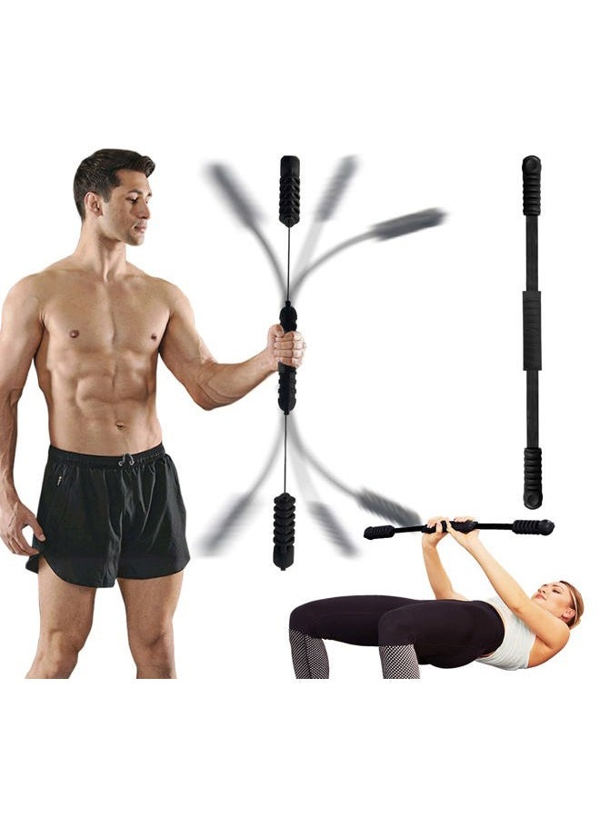 Hot Wave Hotwave Elastic Fitness Bar, Shoulder Physical Therapy, Total Body Fat Burning Bar, Core Strength Training Equipment Patented Product. - Image 1
