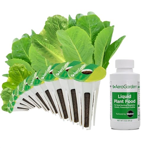 AeroGarden مجموعة بذور خس روماني مختلط من أيرو جاردن، أخضر، أحمر (9 بود)  - Image 1