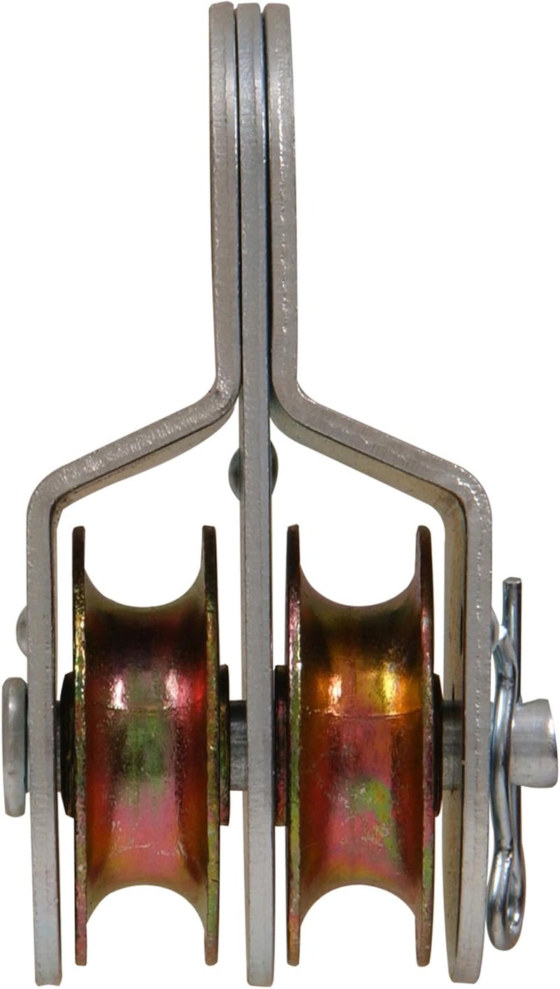 HARDWARE ESSENTIALS Double Sheave Fixed Pulley (1-1/2") - Image 2