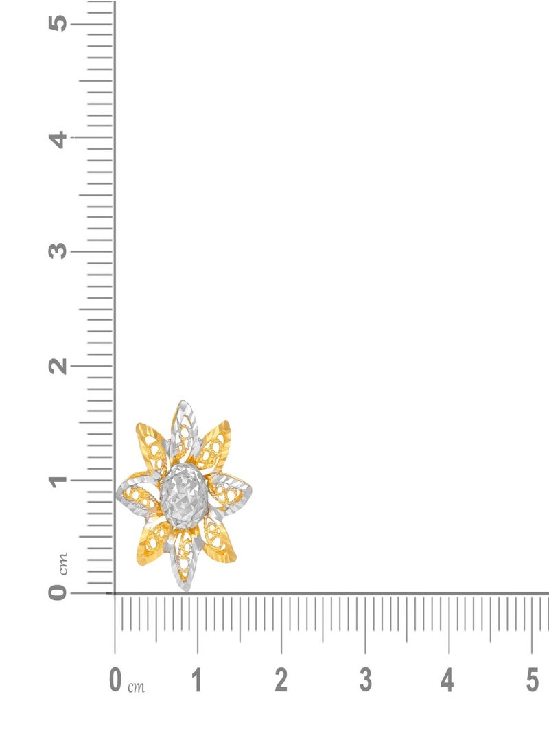 Malabar Gold and Diamonds 22 Karat 916 Purity Studs Style Push Nut Earring for Women AIEROM014 - Image 4