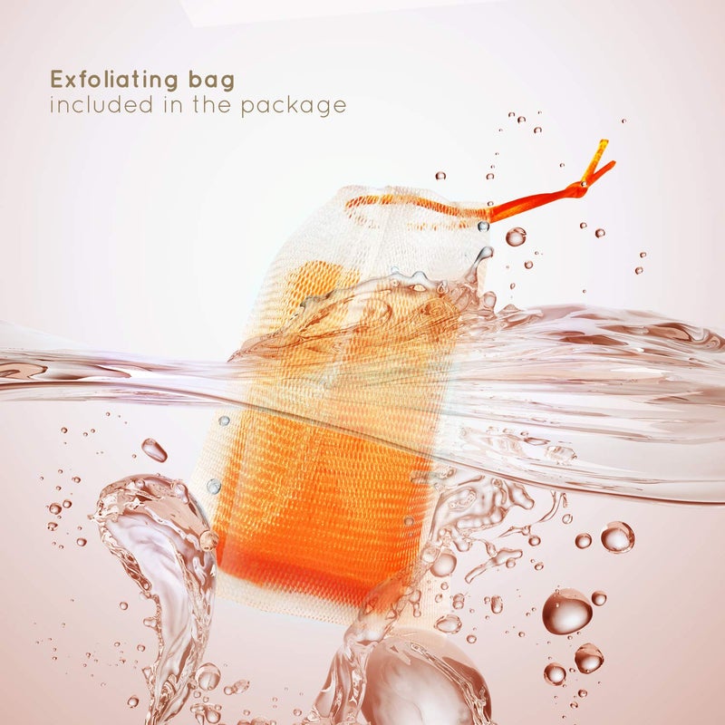 ASANTEE PAPAYA & HONEY SOAP Bars with Vitamin C,E and Q10 Skin Cleansing 4.40 Oz (Pack of 1) - Image 2