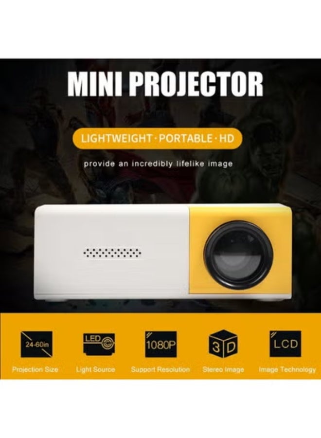 TIGER Mini 1080P Portable LED Home Theater Projector – Bright Full HD Display with USB & HDMI Inputs, Built-In Speaker, Compact and Lightweight Design for Movies, Gaming, Presentations & Indoor/Outdoor Entertainment - Image 4