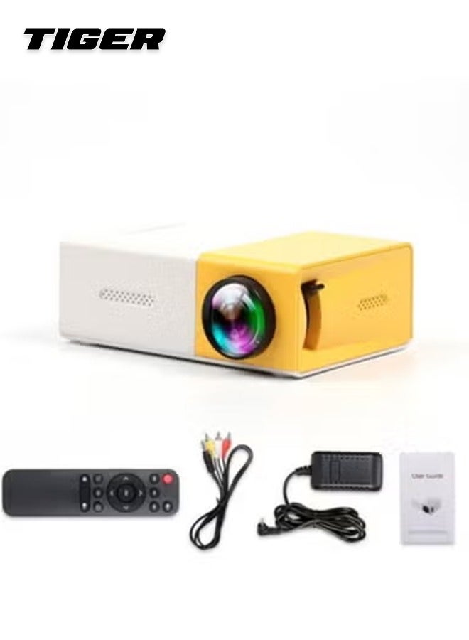 TIGER Mini 1080P Portable LED Home Theater Projector – Bright Full HD Display with USB & HDMI Inputs, Built-In Speaker, Compact and Lightweight Design for Movies, Gaming, Presentations & Indoor/Outdoor Entertainment - Image 1