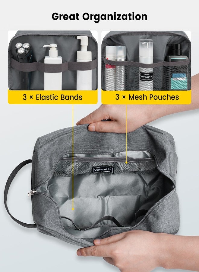 Vorspack Travel Toiletry Bag - Water Resistant Toiletry Bag for Men Large Travel Bag for Toiletries, Accessories - Black - Image 3