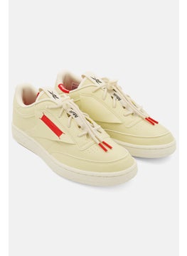 Reebok Men Club C 85 Vegan Lace Up Tennis Shoes, Beige  - Image 1