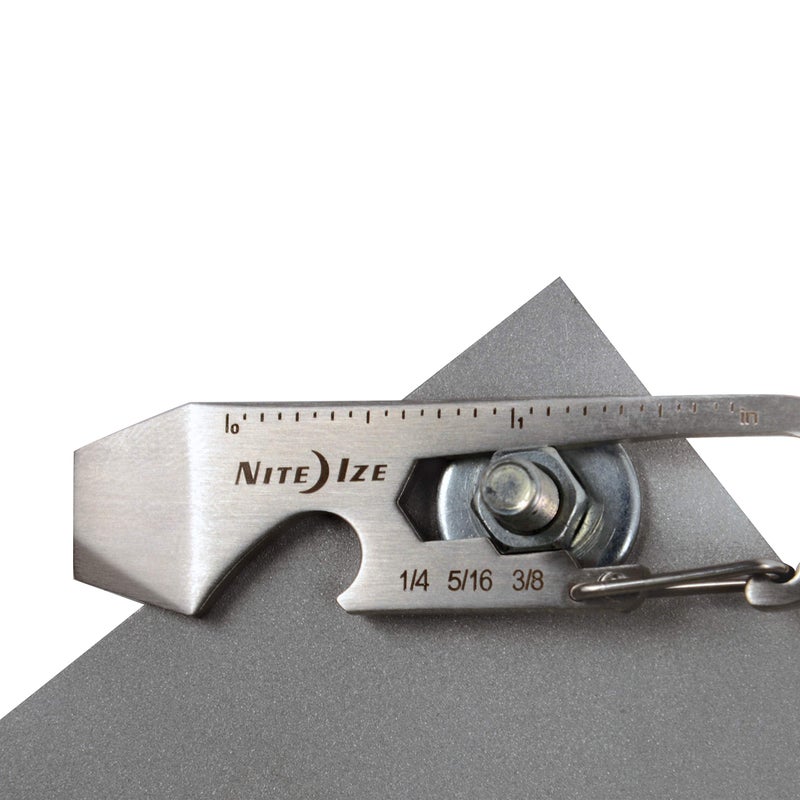 NITE IZE Nite Ize KMT-11-R3 Easily attaches to an existing Chain or Strap DoohicKey Key Keychain Multi-Tool (1 Pack), One Size, Silver  - Image 4