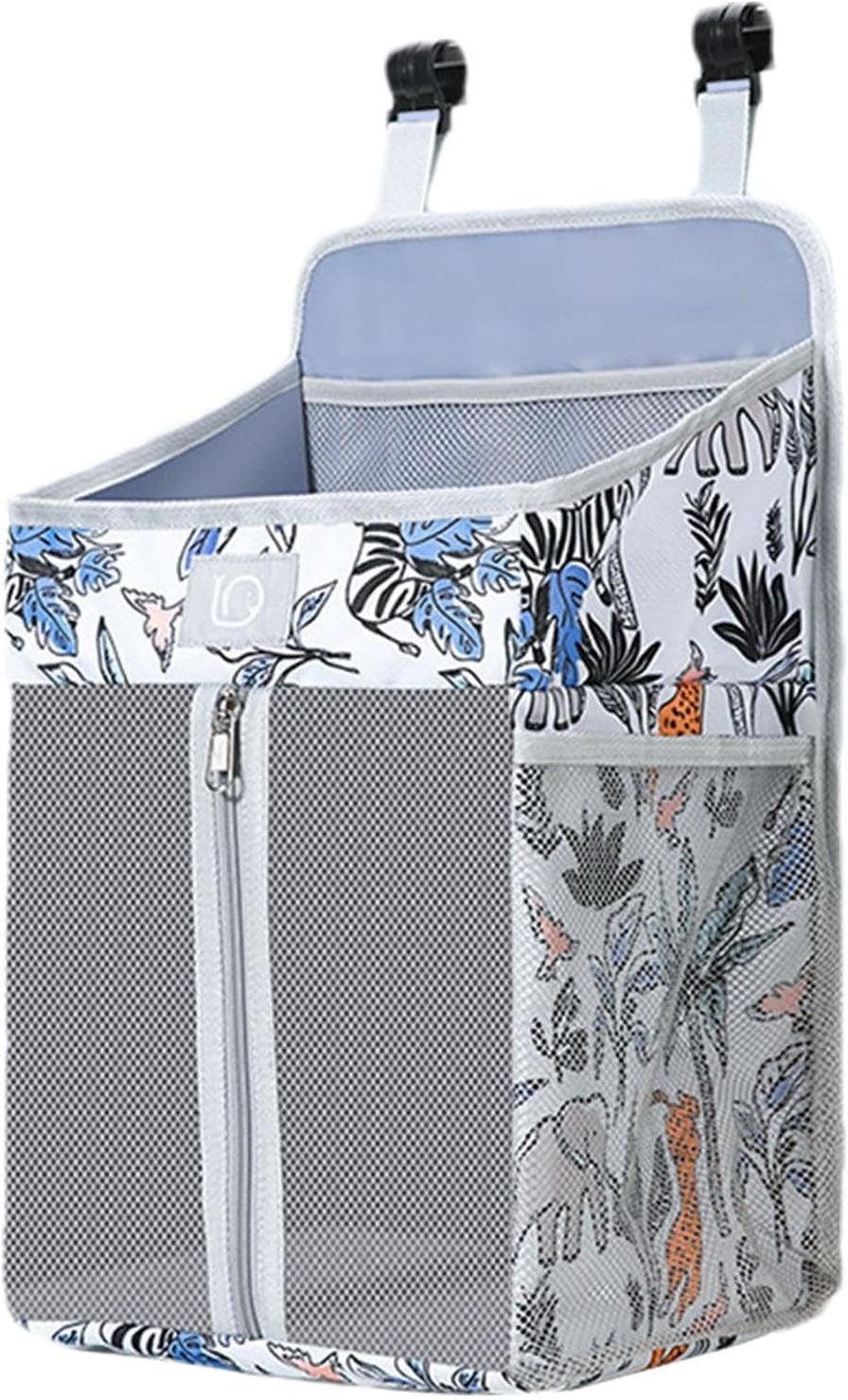 Hanging Diaper Caddy Organizer, Diaper Holder Baby Crib Hanging Storage, Diaper Stacker and Crib Organizer, Diaper Stacker for Changing Table, Crib, Playard or Wall – Newborn Baby Essentials - Image 1