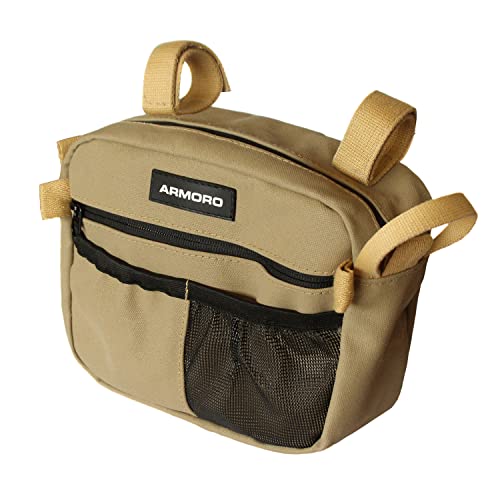 ARMORO Grab Handle Storage Bag for 4x4 | Compatible with Thar, Thar Roxx, Gypsy, Jimny, Jeep, Gurkha | Grab handle Bar Organizer, Off-Road Gear Storage, Interior Accessory | Sand - Image 4