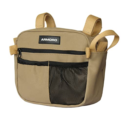 ARMORO Grab Handle Storage Bag for 4x4 | Compatible with Thar, Thar Roxx, Gypsy, Jimny, Jeep, Gurkha | Grab handle Bar Organizer, Off-Road Gear Storage, Interior Accessory | Sand - Image 5