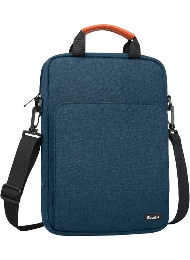 Gocokia 13 inch Laptop Shoulder Bag Carrying Pouch Sleeve Case with Large Front Pocket Vertical Laptop Sleeve Handbag for 13" MacBook - Image 1