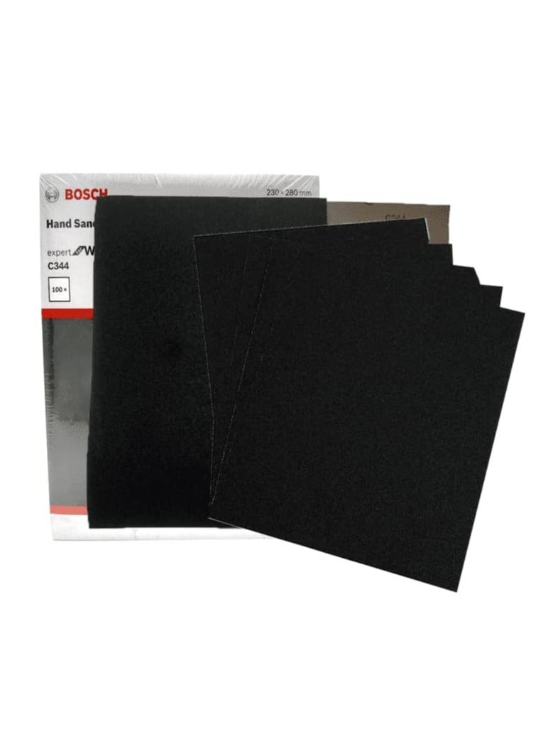 Bosch Expert C344 (2608621529) 100 Grit Wet And Dry Hand Sanding Sheet 100Pcs/pack - Image 2