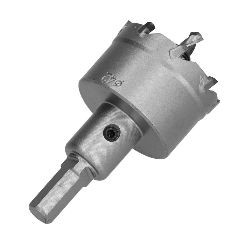 Carbide Teeth Hole Saw Heavy Duty Drills Holes Opener for Stainless Steel Metal Plate (42mm) - Image 3