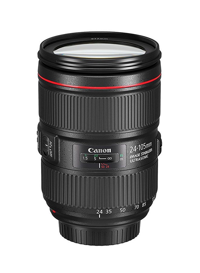 Canon EF 24-105mm f/4L IS II USM Telephoto Camera Lens Black - Image 1