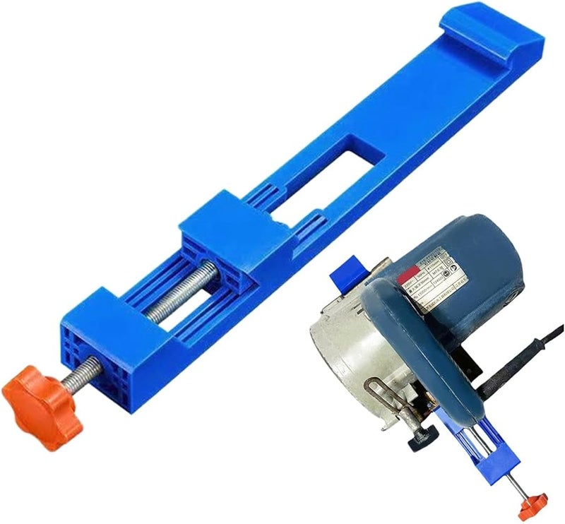 Blue Adjustable Cutting Machine Base Guide Electric Circular Saw Milling Positioning Clamp Wood Cutting Guide Rail For Precision Cutting - Image 1