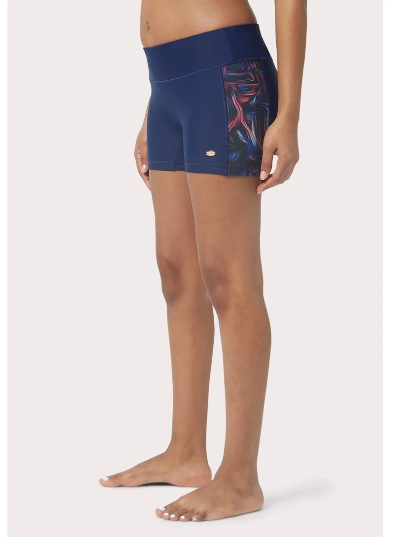 COEGA Surf Shorts Ladies - Navy Pink Swirls
