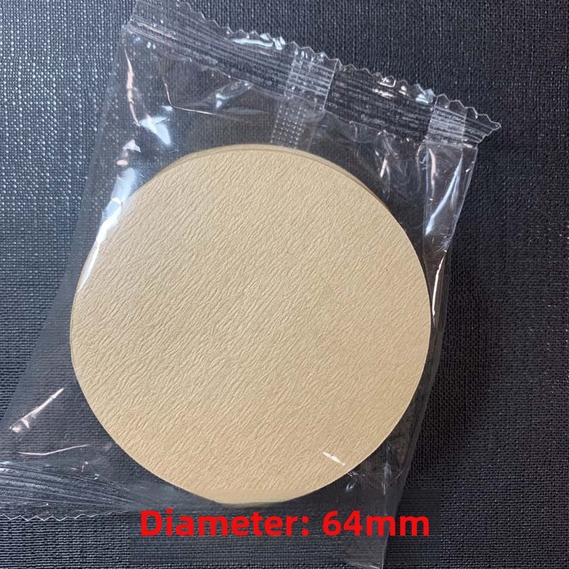 Round Italian Handle Bowl Powder Coffee Machine Filter Paper Multiple Mocha Pot Philharmonic Pot Original Pulp Hand Coffee Filter Paper 64mm round primary color (100 pieces/bag) 