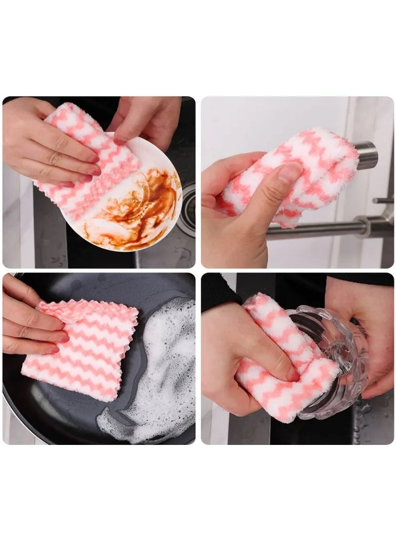 MASIA 10pcs Microfiber Highly Absorbent Dishes Towel Easy To Clean Nonstick  -  microfiber kitchen towels, dish cloths, cleaning towels, small kitchen towels, quick-dry kitchen towels, ultra-absorbent kitchen towels, non-stick kitchen towels, lint-free kitchen towels, kitchen towel set, kitchen accessories, kitchen cleaning.  - Image 3