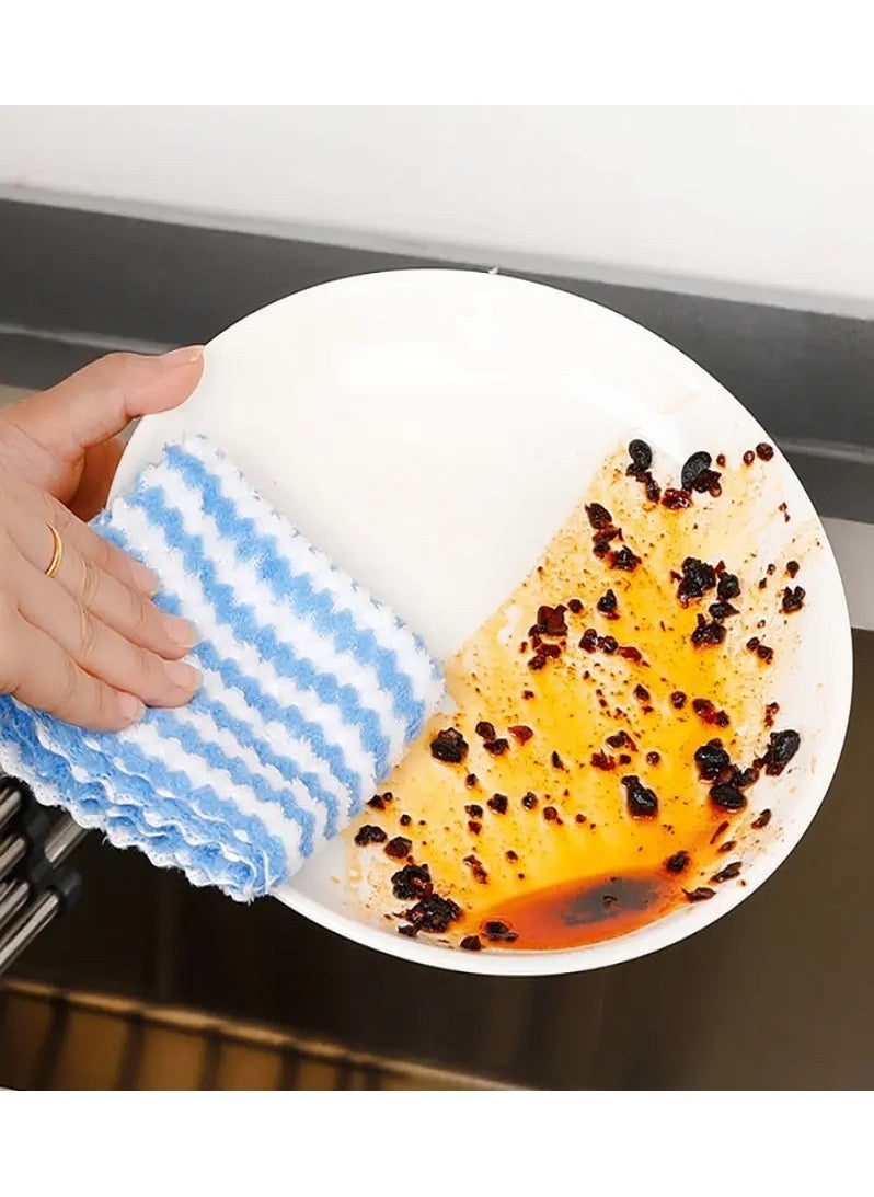 MASIA 10pcs Microfiber Highly Absorbent Dishes Towel Easy To Clean Nonstick  -  microfiber kitchen towels, dish cloths, cleaning towels, small kitchen towels, quick-dry kitchen towels, ultra-absorbent kitchen towels, non-stick kitchen towels, lint-free kitchen towels, kitchen towel set, kitchen accessories, kitchen cleaning.  - Image 5
