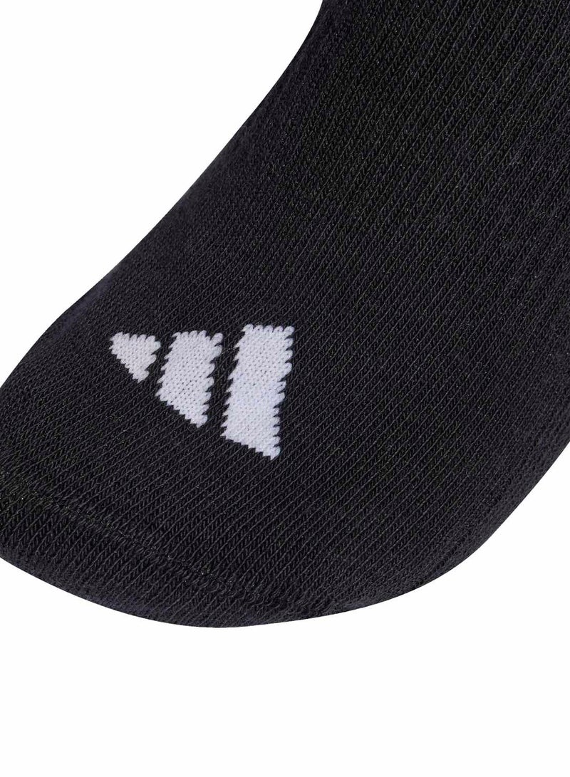 Adidas 3 Stripes Cushioned Sportswear Mid Cut Socks 3 Pair Pack - Image 3