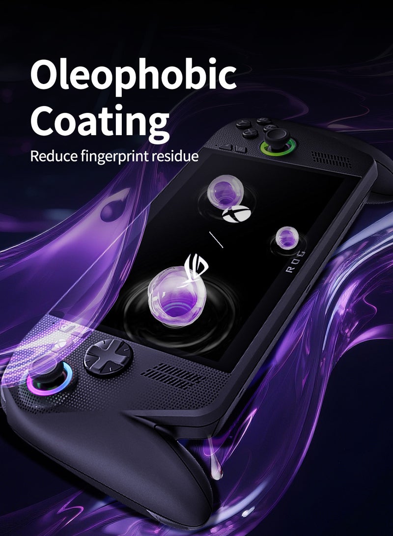 بيكسنست عبوتان من واقي شاشة زجاج مقوى متوافق مع ROG Ally / Ally X / أجهزة Xbox المحمولة، فائق النحافة 0.175 مم، بطبقة مقاومة للزيوت، مقاوم للتآكل - Image 5