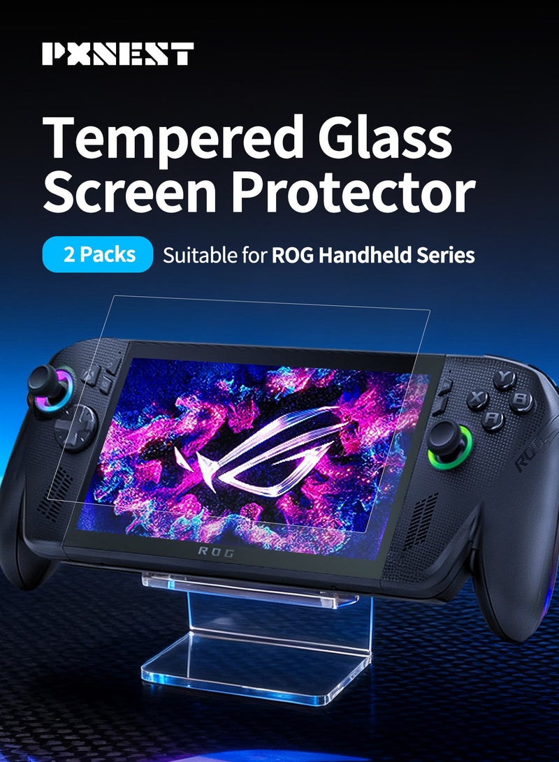بيكسنست عبوتان من واقي شاشة زجاج مقوى متوافق مع ROG Ally / Ally X / أجهزة Xbox المحمولة، فائق النحافة 0.175 مم، بطبقة مقاومة للزيوت، مقاوم للتآكل - Image 2