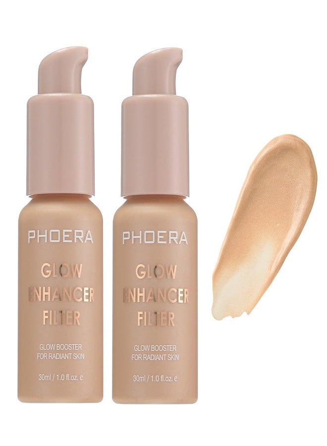 WFWJ 2 PCS PHOERA Skin Glow Tint Foundation, Glow Enhancer Filter, 03 Medium - Image 1