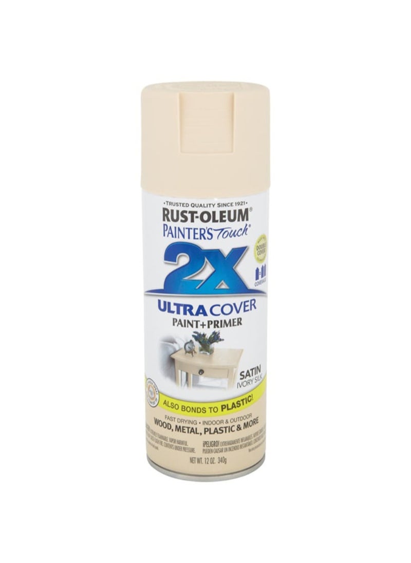 RUST-OLEUM Rustoleum Painter's Touch Ultra Cover 2x Spray (354.8 ml, Satin Ivory Silk) 