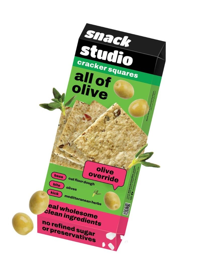 Snack Studio All Of Olive Herbs And Sea Salt Cracker Squares 36g - Image 1