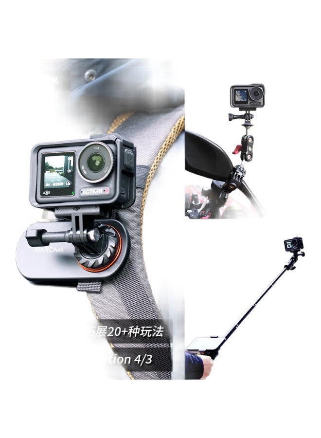 Maxcam/Maisikamu, Suitable For Dji Osmo Action 5/4 Action Camera, Bicycle, Electric Mountain Off-Road Motorcycle, Cycling Bracket Mounting Clamp Accessories - Image 2