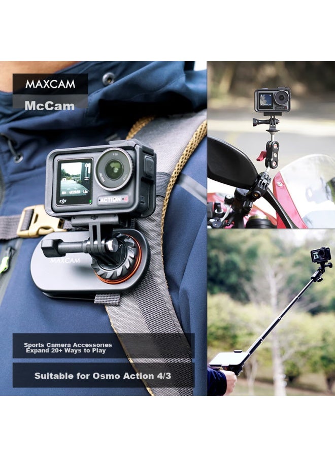 Maxcam/maisikamu, Suitable For Dji Osmo Action 5/4 Action Camera, Bicycle, Electric Mountain Off-road Motorcycle, Cycling Bracket Mounting Clamp Accessories - Image 4