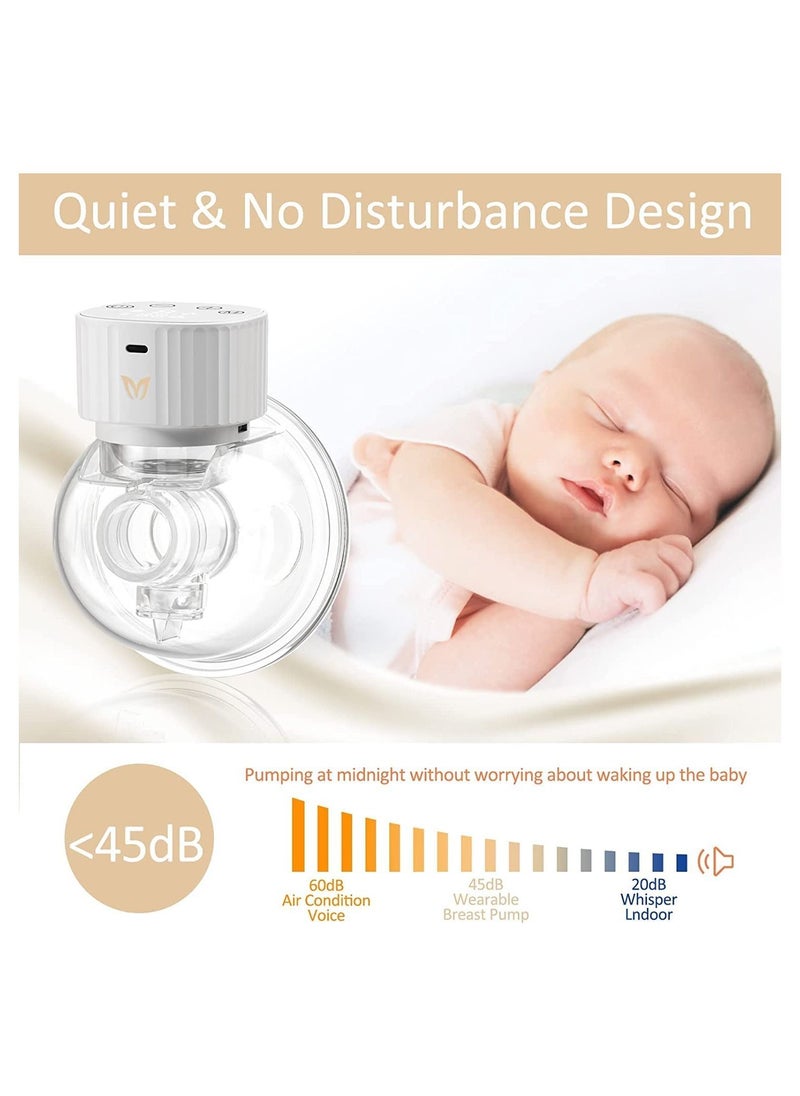 Gonice Breast Pump, Wearable Breast Pump, Portable Hands-Free Electric Breast Pump 3 Modes 9 Levels Low Noise Large LCD with Timer Memory Backlight Function Rechargeable  - Image 3